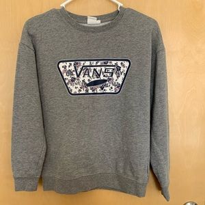 Vans XS Crewneck Heather Gray Sweatshirt